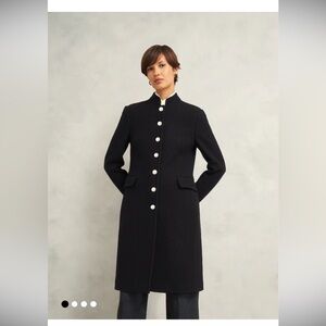 Hobbs Wilma Black Wool Coat